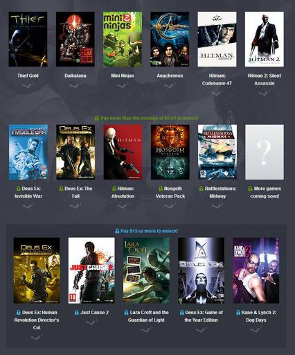 Цифровая дистрибуция - Humble Bundle: The Humble Square Enix Bundle (20 Steam)